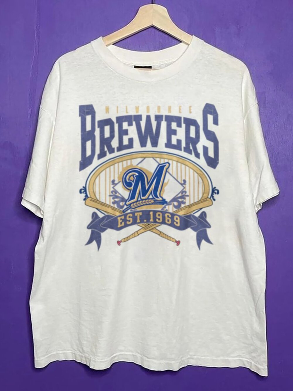 1969 Vintage Milwaukee Brewers Baseball Fan Shirt, Retro MLB Men Women Shirt Tee